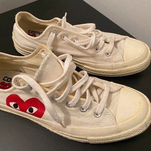 Converse Shoes Sneakers Chuck Comme des Garcons Play 70s Low Us Men 7 Women 9